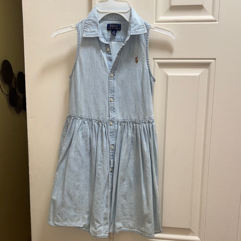 Polo by Ralph Lauren Sky Blue Kids Casual Dress
